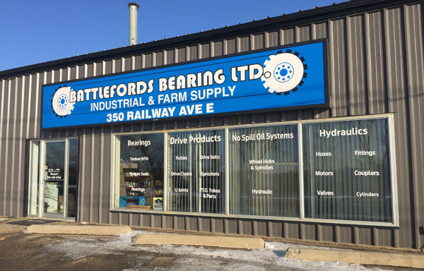 Battlefords_Bearing_Outside_Sign Battlefield Bearings sign